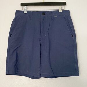 NEW HURLEY Dri Fit Chino 2.0 Walkshorts Blue 20” Size 32 *Sample